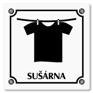 Sušárna, 148x148mm, bílá, Kansas
